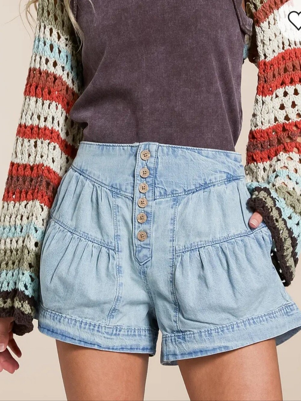 Free People We the Free Denim Shorts Large